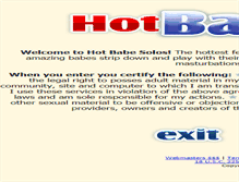 Tablet Screenshot of hotbabesolos.com
